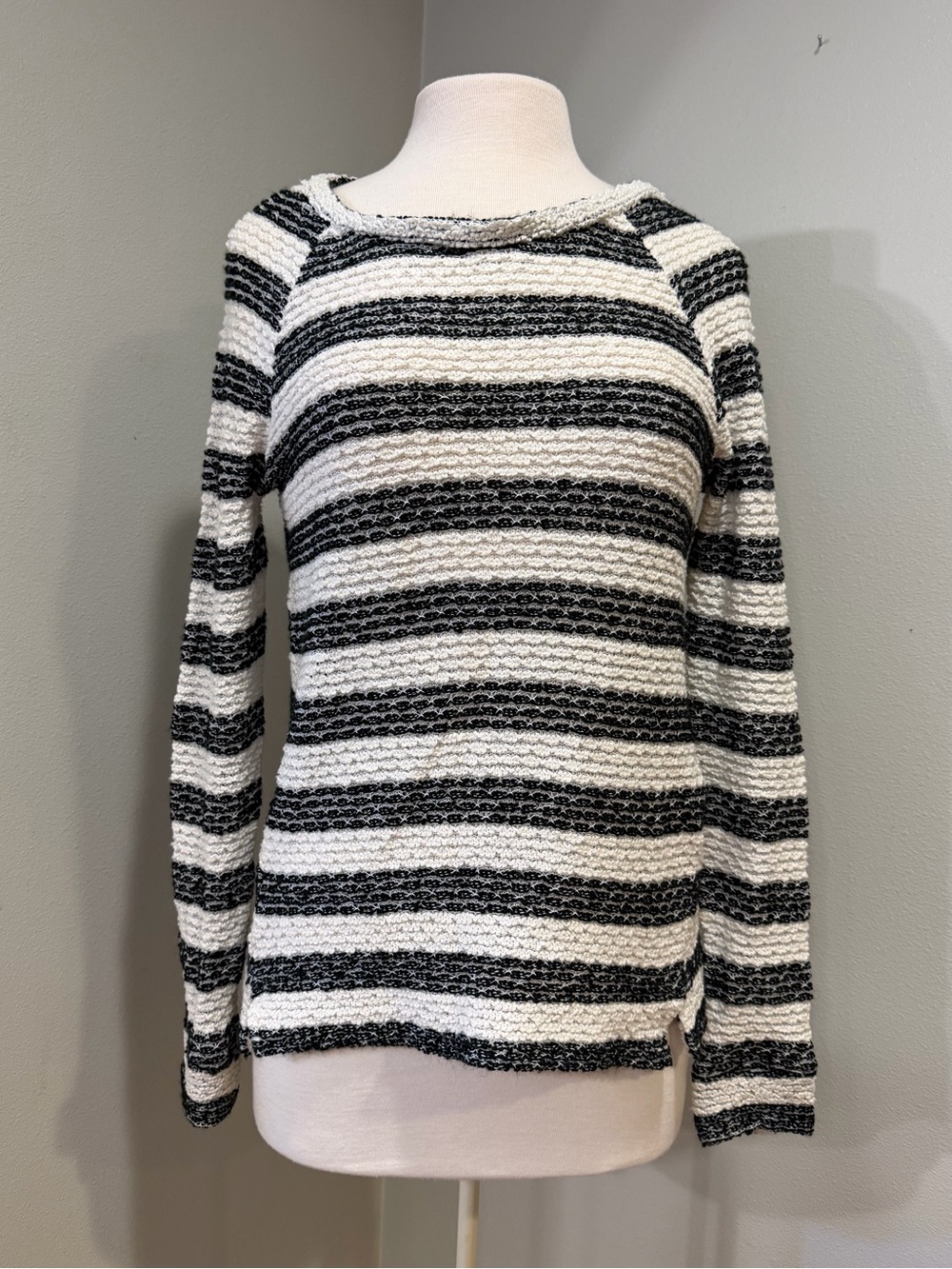 Black and White Striped Sweater